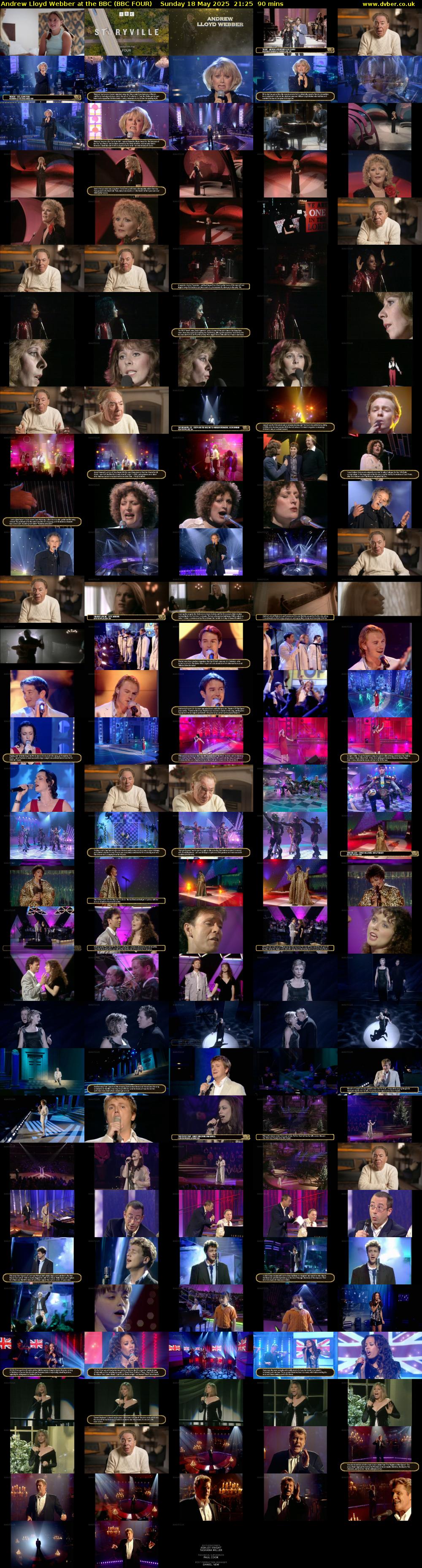 Andrew Lloyd Webber at the BBC (BBC FOUR) Sunday 18 May 2025 21:25 - 22:55