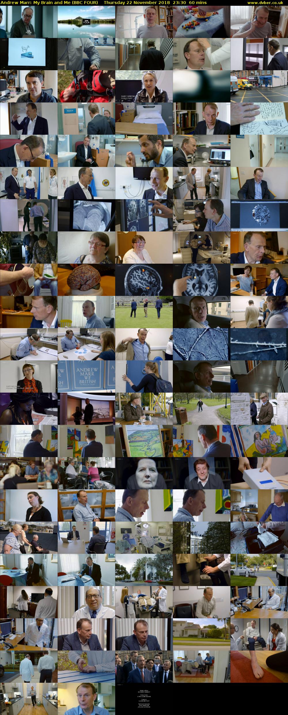 Andrew Marr: My Brain and Me (BBC FOUR) Thursday 22 November 2018 23:30 - 00:30