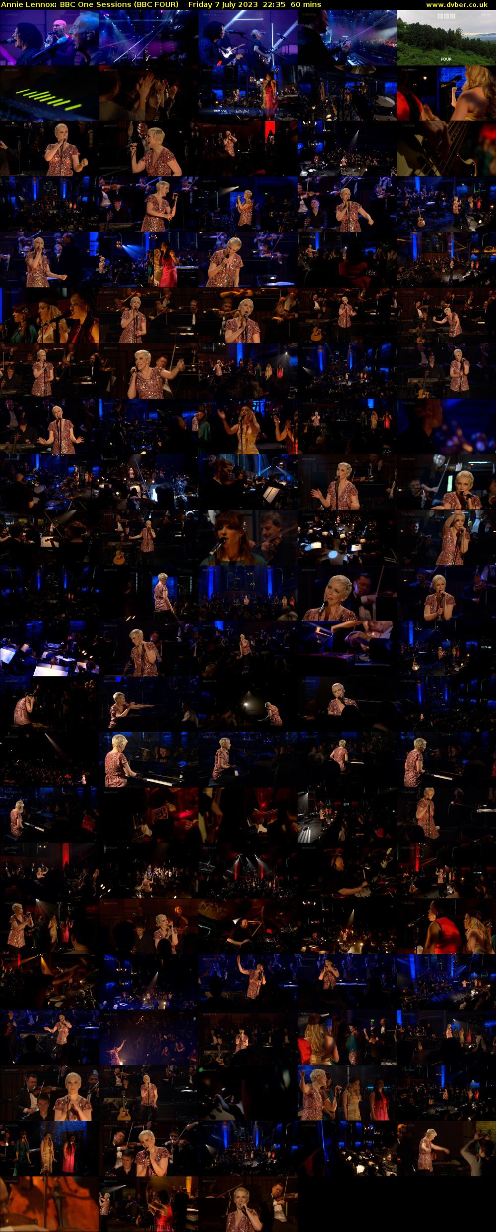 Annie Lennox: BBC One Sessions (BBC FOUR) Friday 7 July 2023 22:35 - 23:35