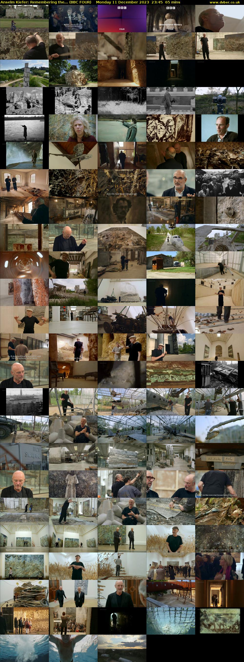 Anselm Kiefer: Remembering the... (BBC FOUR) Monday 11 December 2023 23:45 - 00:50
