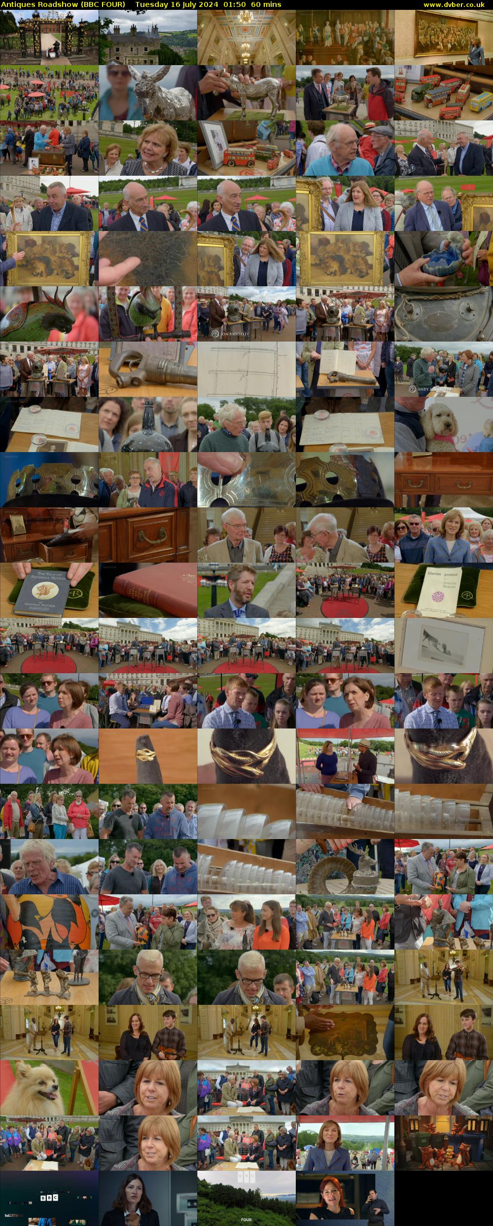Antiques Roadshow (BBC FOUR) Tuesday 16 July 2024 01:50 - 02:50