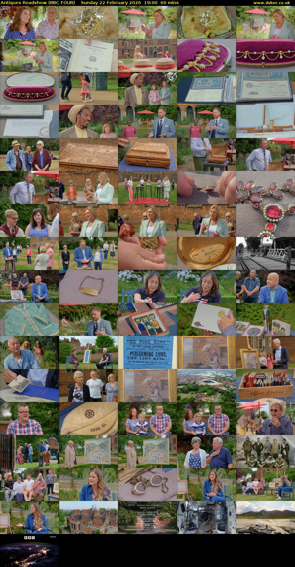 Antiques Roadshow (BBC FOUR) Sunday 22 February 2026 19:00 - 20:00