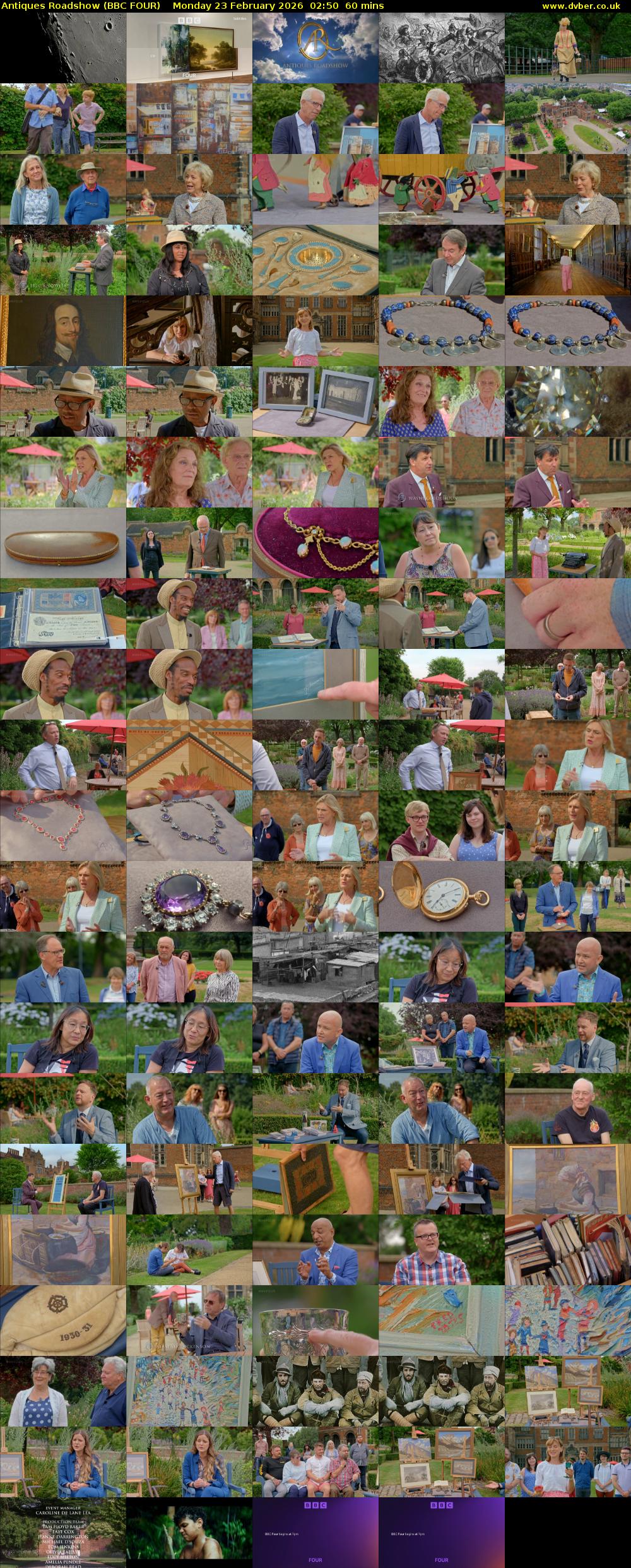 Antiques Roadshow (BBC FOUR) Monday 23 February 2026 02:50 - 03:50