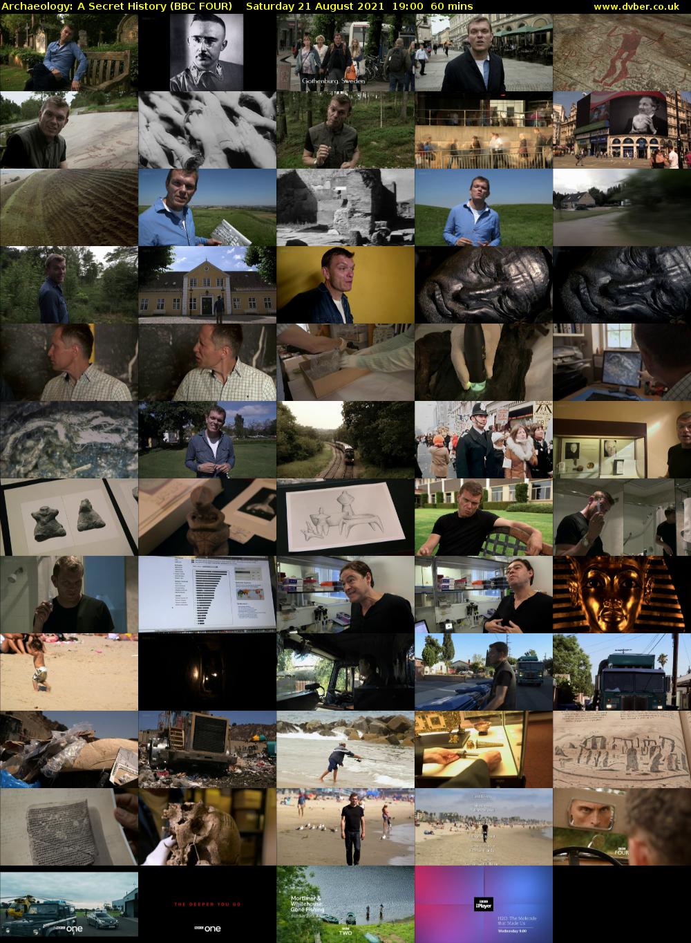 Archaeology: A Secret History (BBC FOUR) Saturday 21 August 2021 19:00 - 20:00