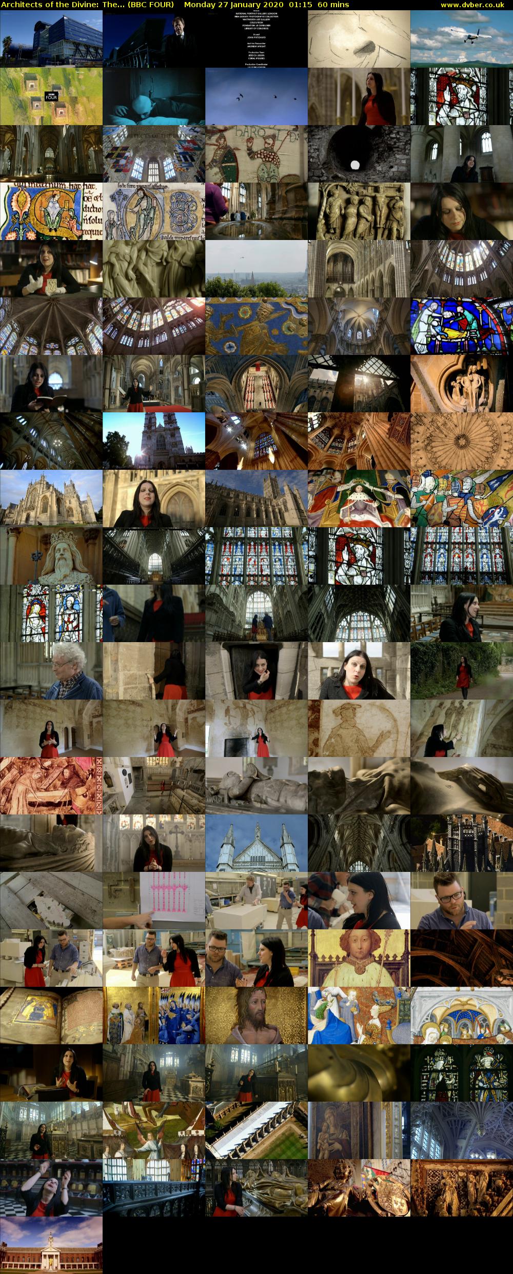 Architects of the Divine: The... (BBC FOUR) Monday 27 January 2020 01:15 - 02:15