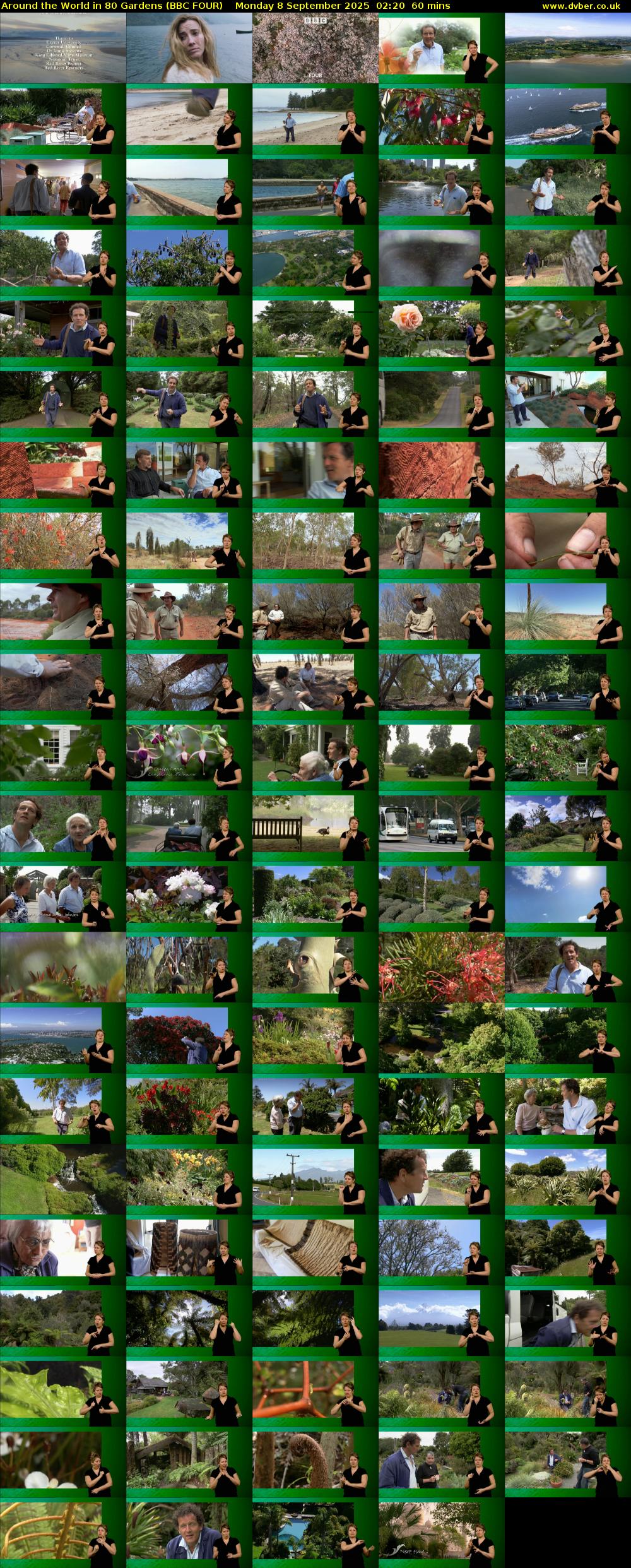 Around the World in 80 Gardens (BBC FOUR) Monday 8 September 2025 02:20 - 03:20