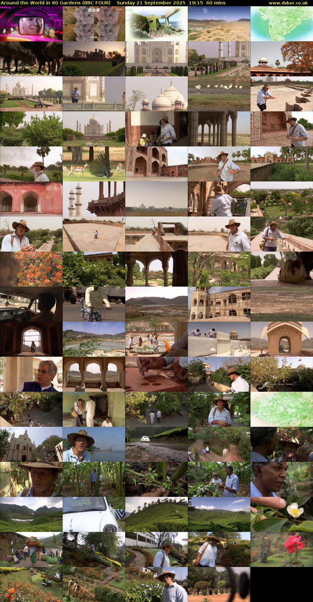 Around the World in 80 Gardens (BBC FOUR) Sunday 21 September 2025 19:15 - 20:15