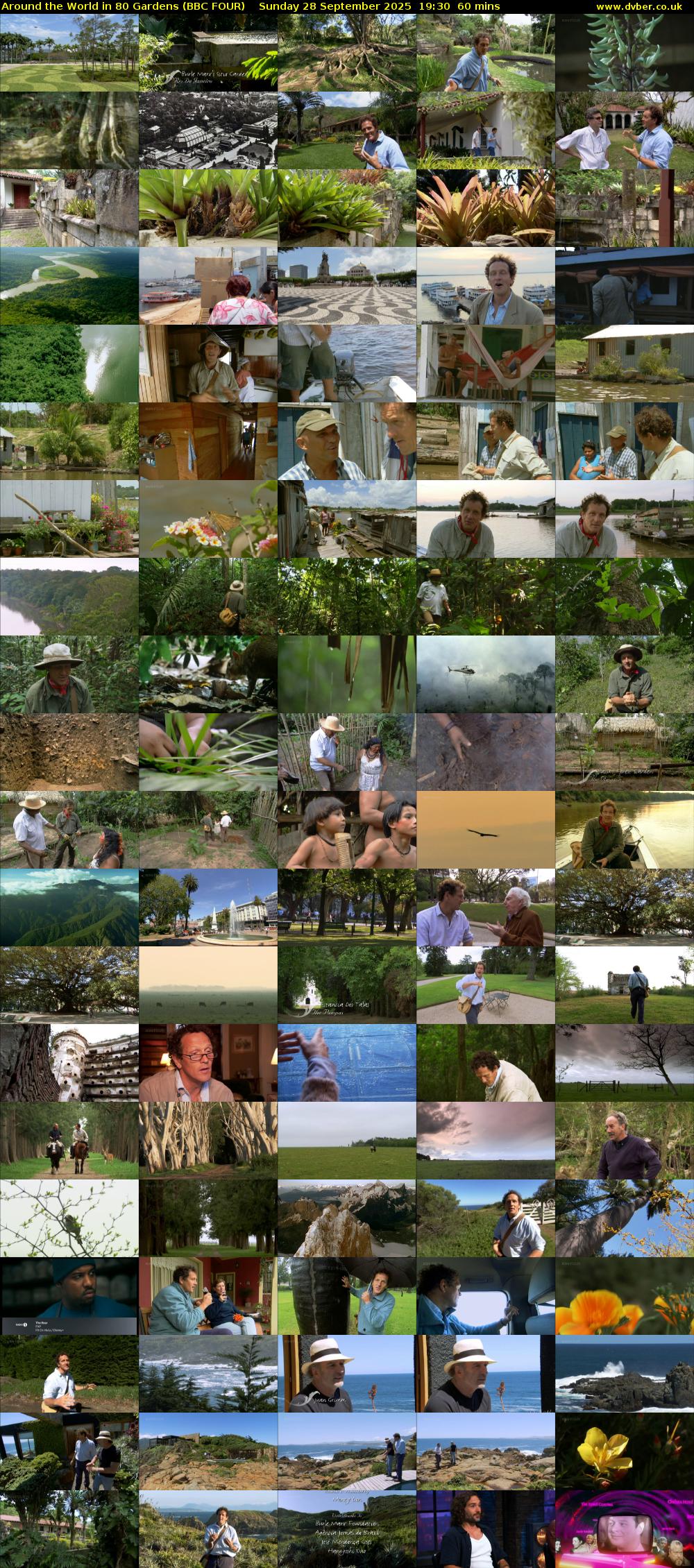 Around the World in 80 Gardens (BBC FOUR) Sunday 28 September 2025 19:30 - 20:30