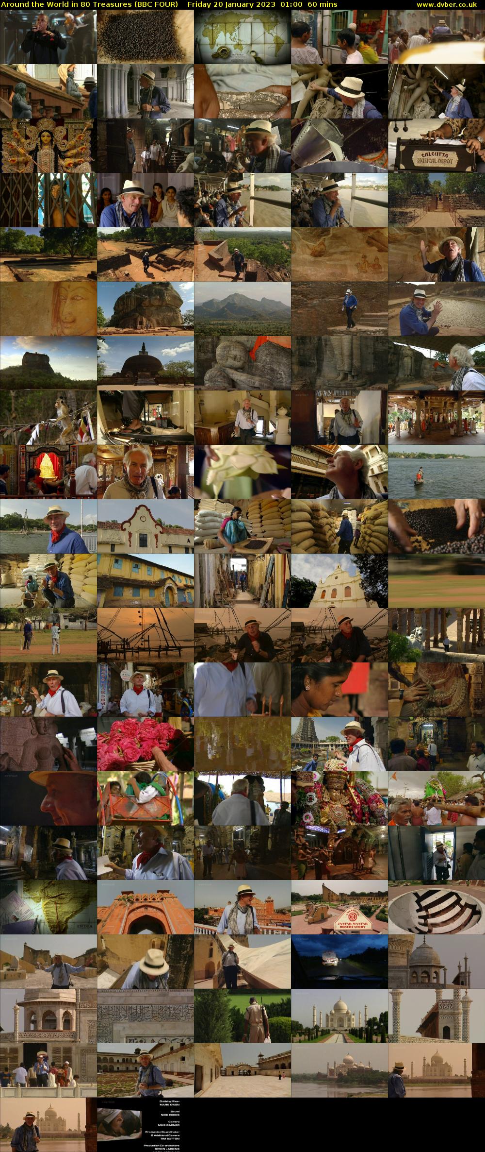 Around the World in 80 Treasures (BBC FOUR) Friday 20 January 2023 01:00 - 02:00