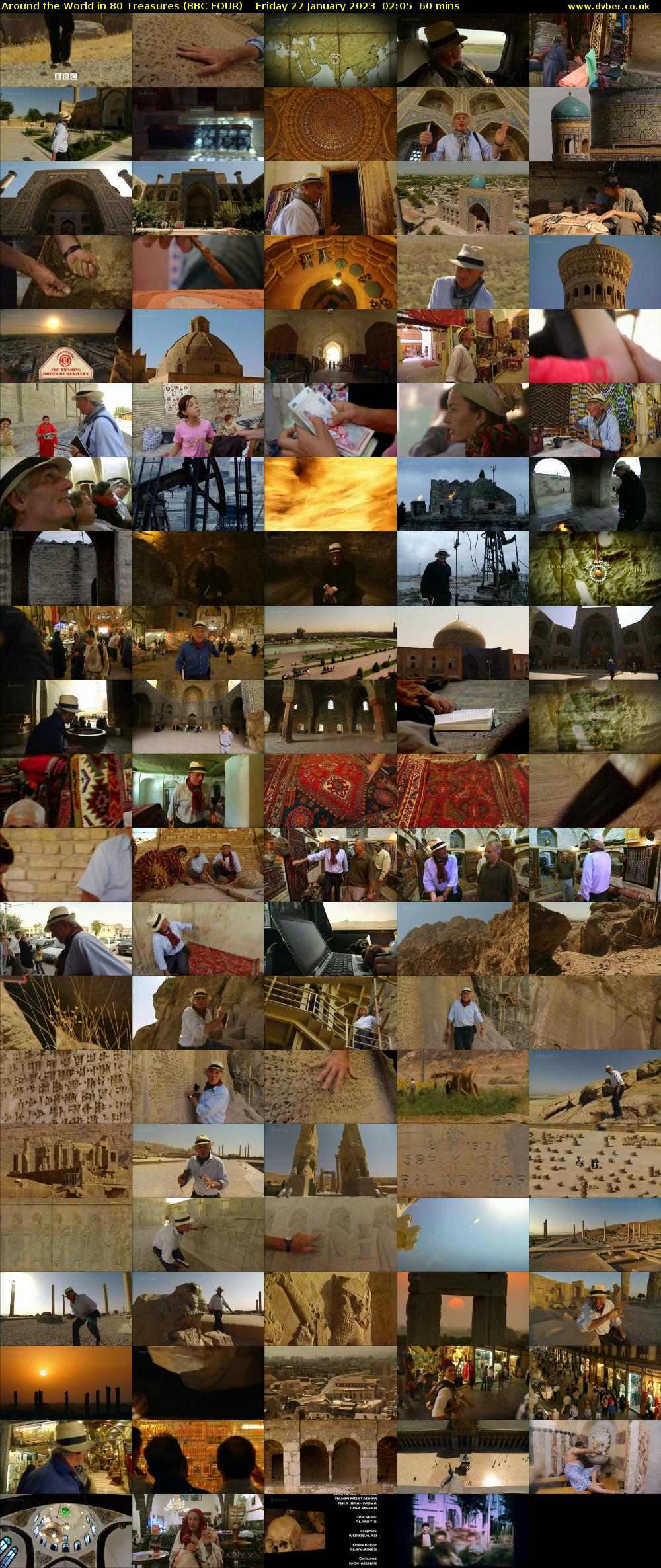 Around the World in 80 Treasures (BBC FOUR) Friday 27 January 2023 02:05 - 03:05
