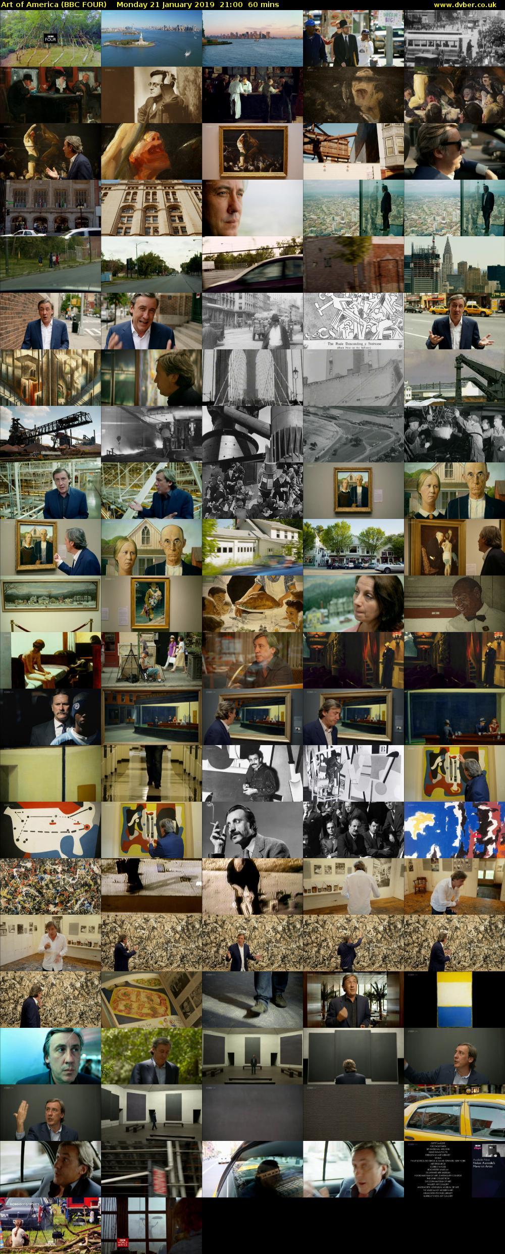 Art of America (BBC FOUR) Monday 21 January 2019 21:00 - 22:00