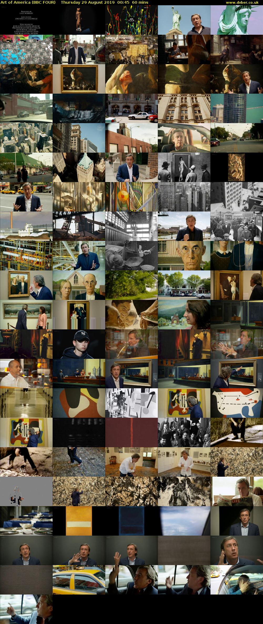Art of America (BBC FOUR) Thursday 29 August 2019 00:45 - 01:45