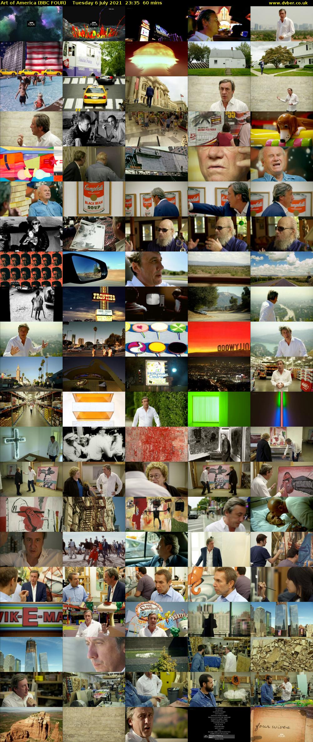 Art of America (BBC FOUR) Tuesday 6 July 2021 23:35 - 00:35