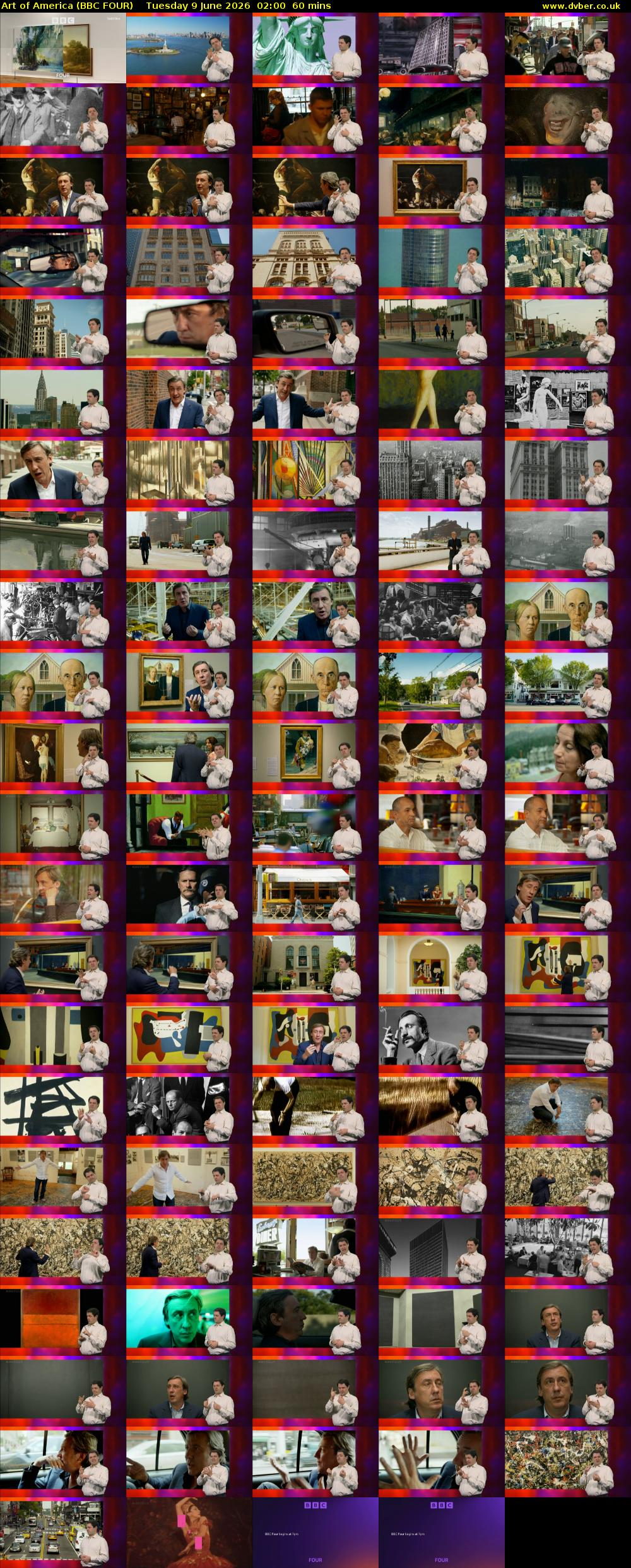 Art of America (BBC FOUR) Tuesday 9 June 2026 02:00 - 03:00
