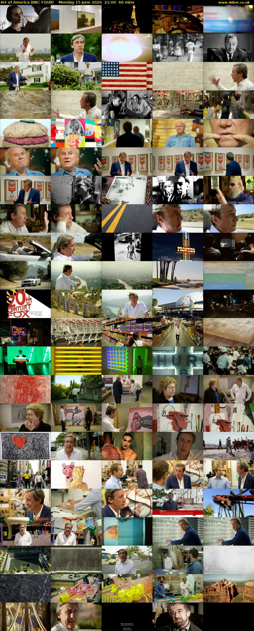 Art of America (BBC FOUR) Monday 15 June 2026 21:00 - 22:00
