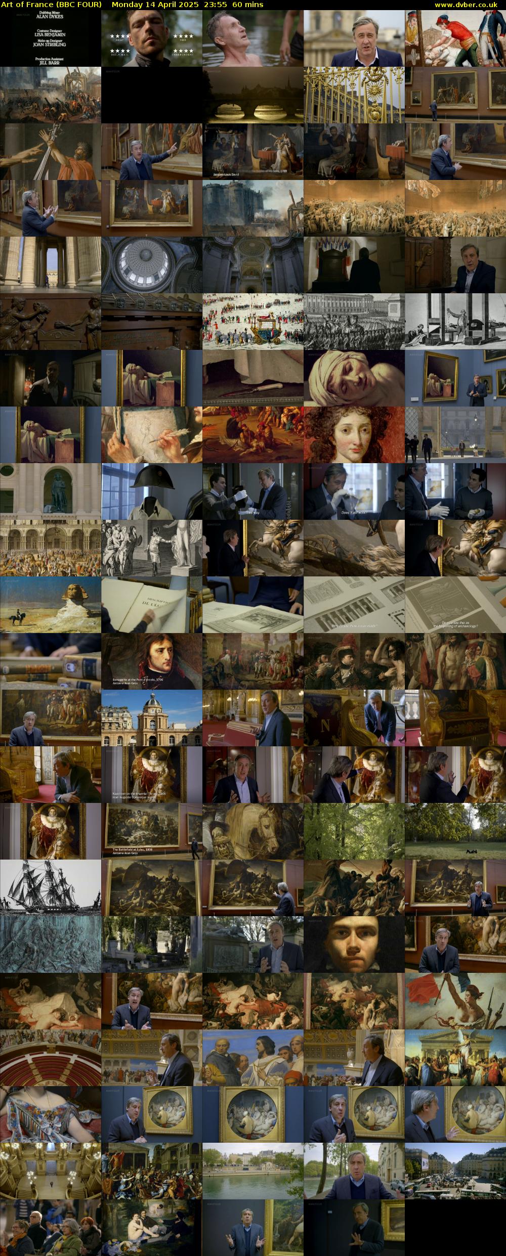 Art of France (BBC FOUR) Monday 14 April 2025 23:55 - 00:55