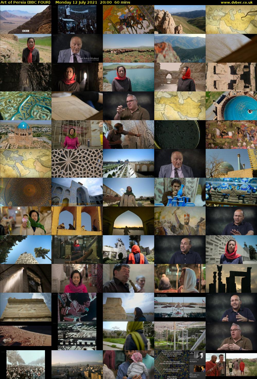 Art of Persia (BBC FOUR) Monday 12 July 2021 20:00 - 21:00