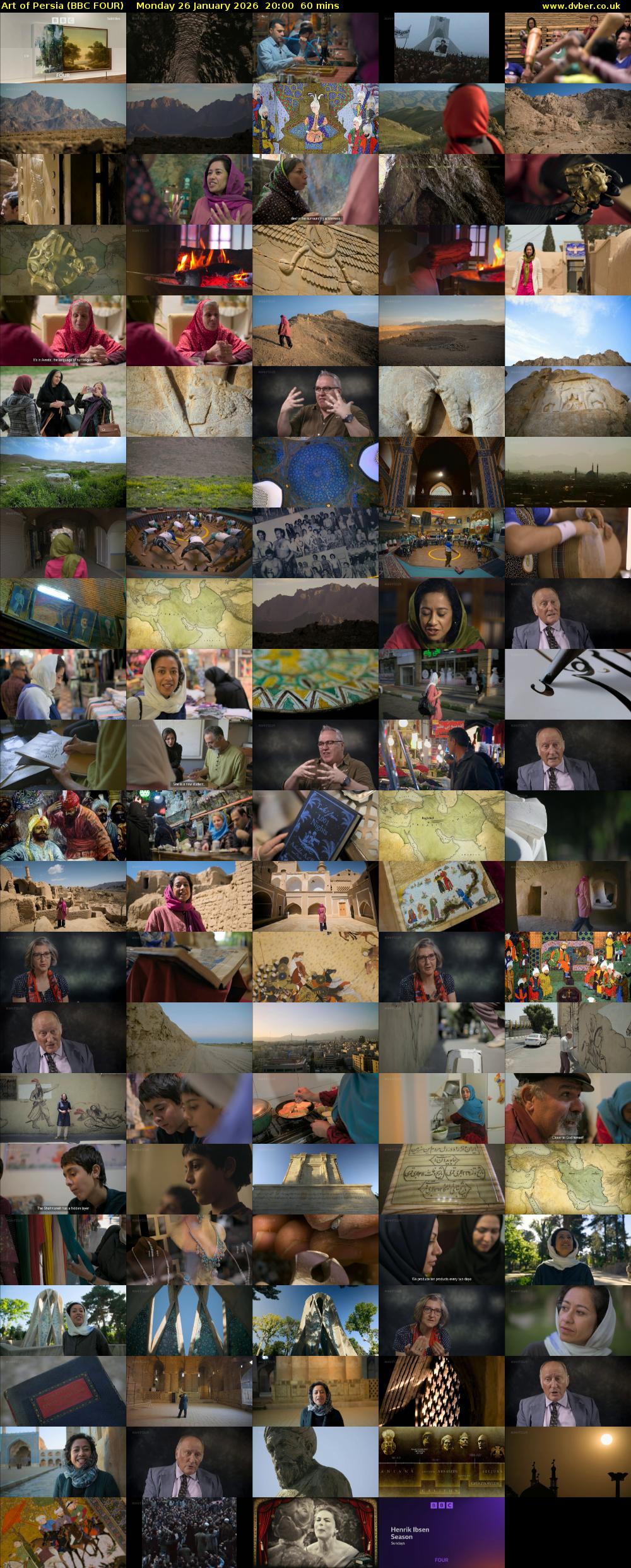 Art of Persia (BBC FOUR) Monday 26 January 2026 20:00 - 21:00