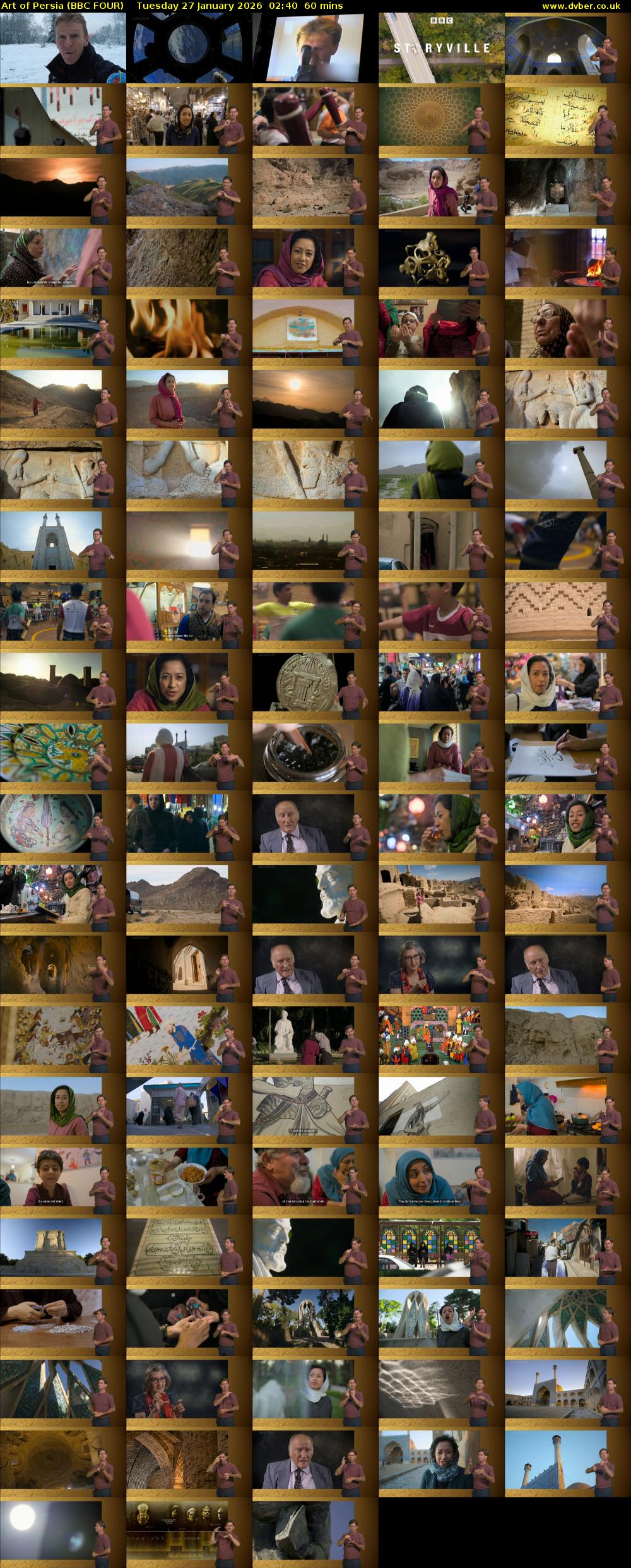 Art of Persia (BBC FOUR) Tuesday 27 January 2026 02:40 - 03:40