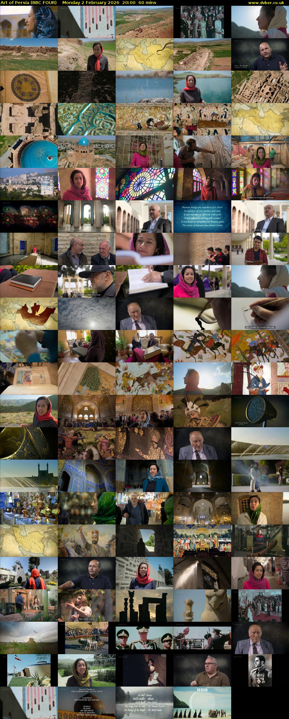 Art of Persia (BBC FOUR) Monday 2 February 2026 20:00 - 21:00