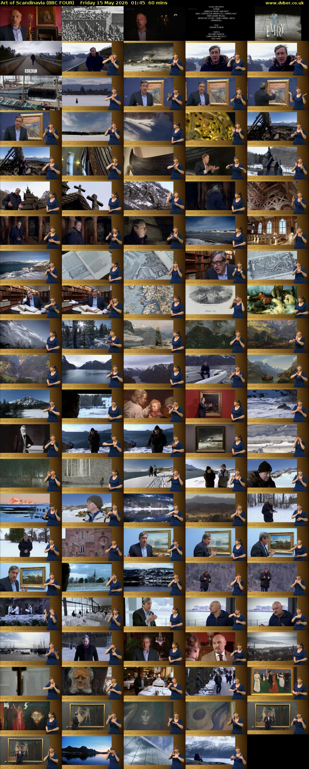Art of Scandinavia (BBC FOUR) Friday 15 May 2026 01:45 - 02:45