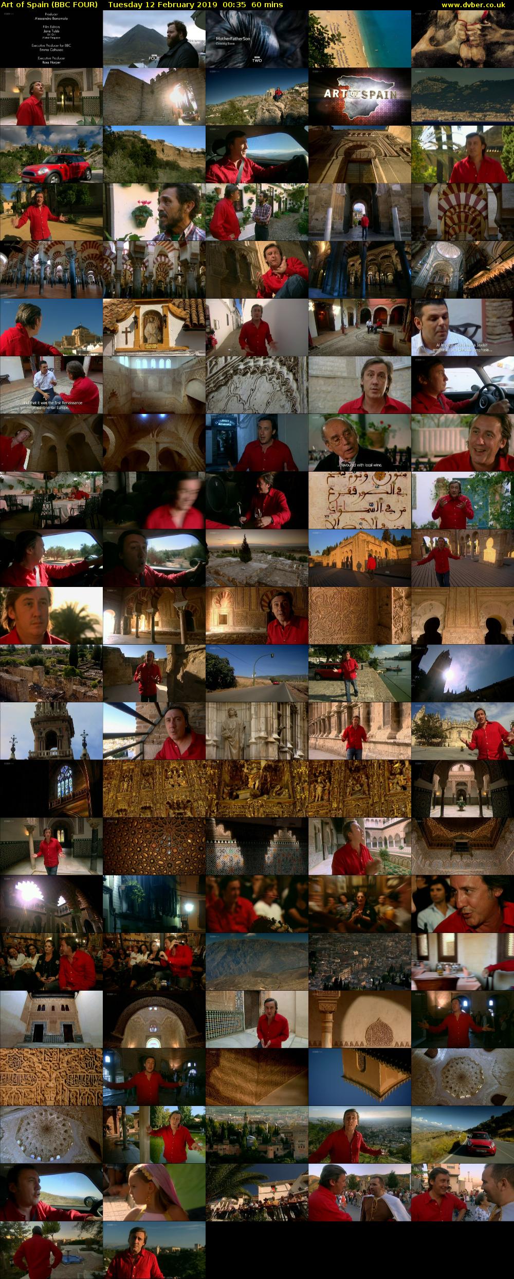 Art of Spain (BBC FOUR) Tuesday 12 February 2019 00:35 - 01:35