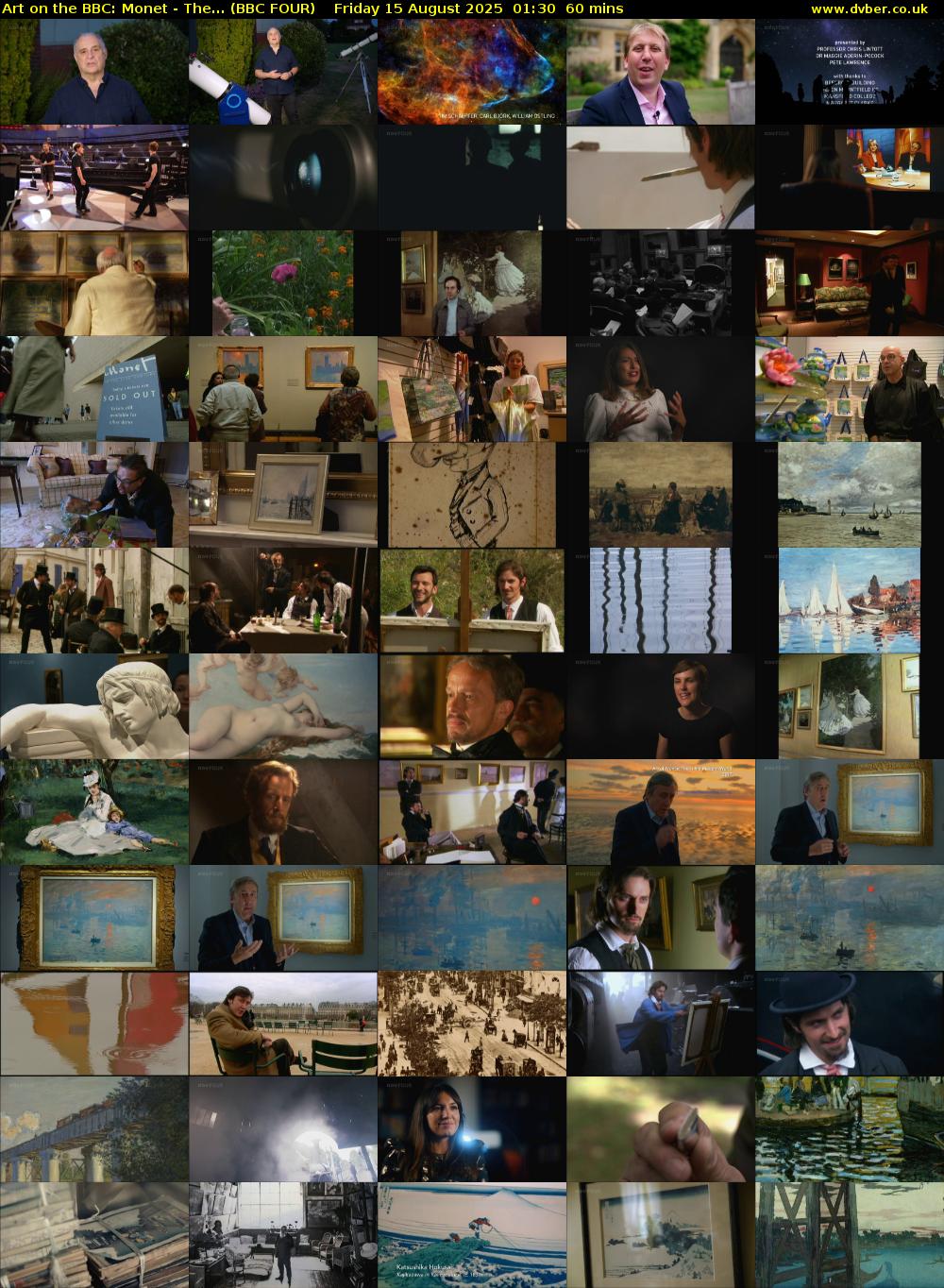 Art on the BBC: Monet - The... (BBC FOUR) Friday 15 August 2025 01:30 - 02:30