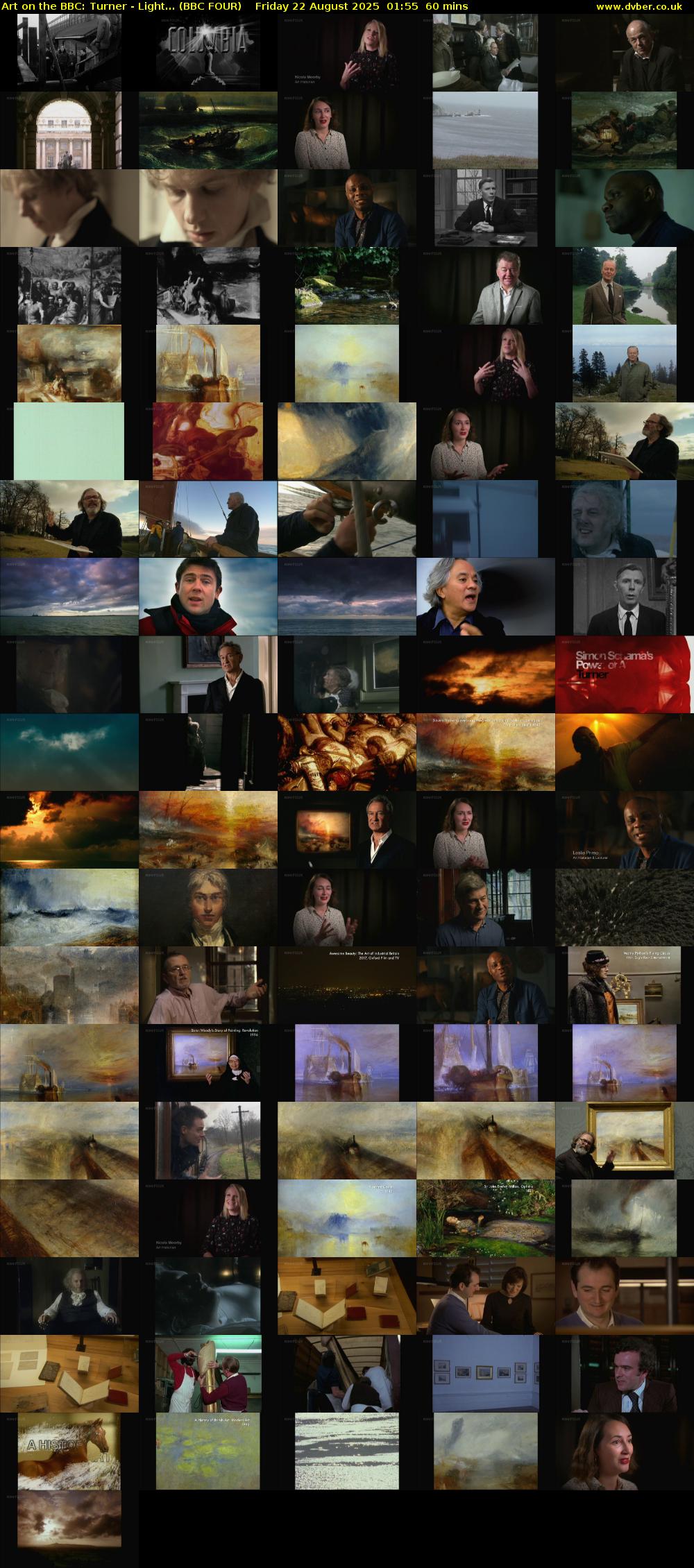 Art on the BBC: Turner - Light... (BBC FOUR) Friday 22 August 2025 01:55 - 02:55