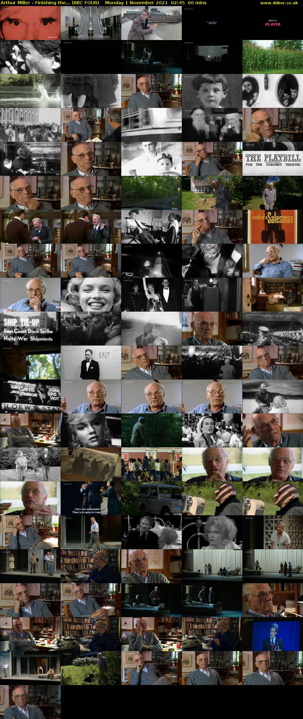 Arthur Miller - Finishing the... (BBC FOUR) Monday 1 November 2021 02:45 - 03:45