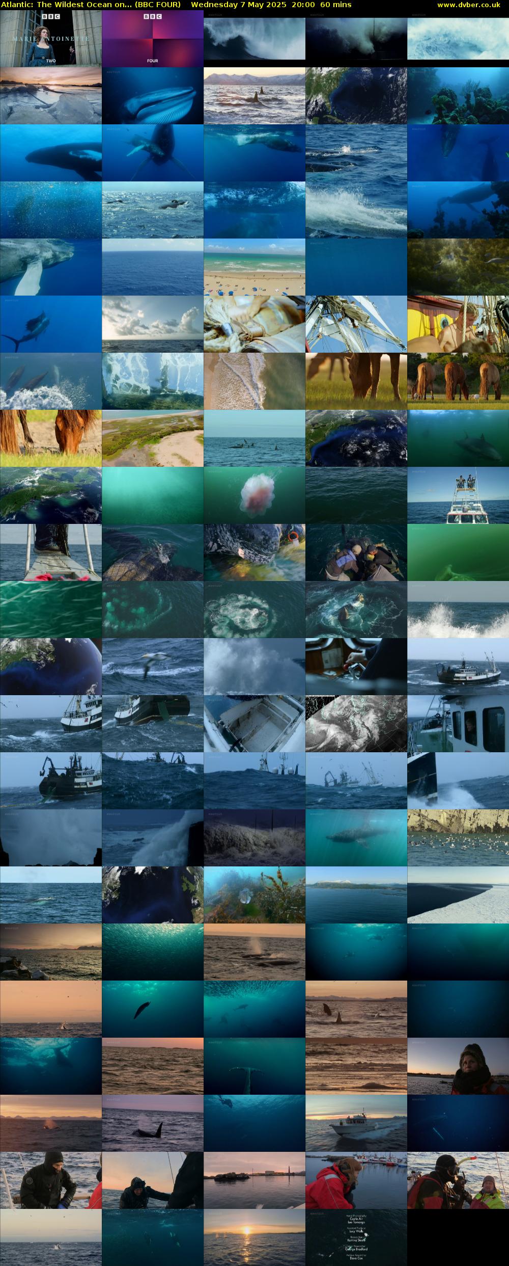 Atlantic: The Wildest Ocean on... (BBC FOUR) Wednesday 7 May 2025 20:00 - 21:00