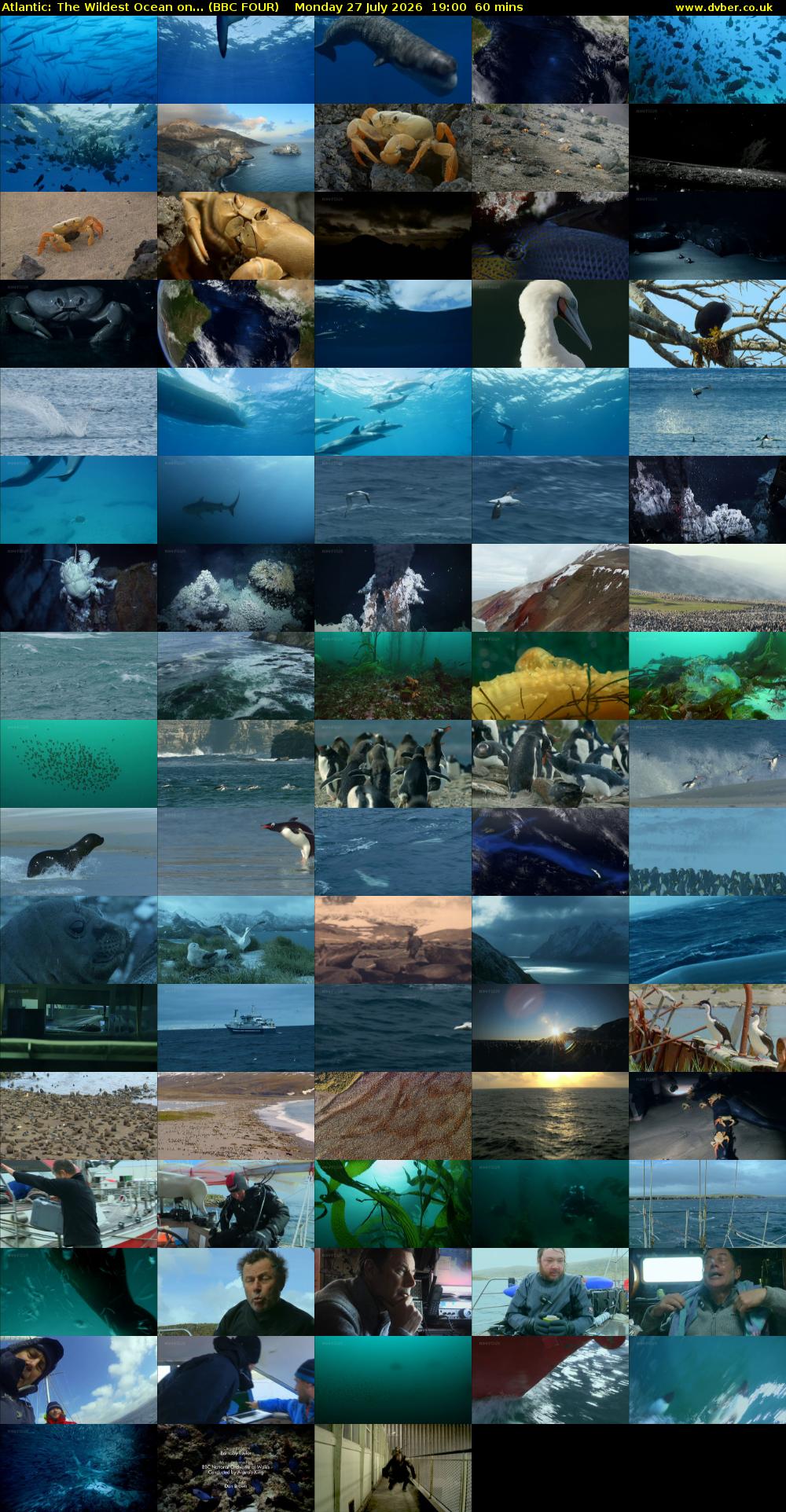 Atlantic: The Wildest Ocean on... (BBC FOUR) Monday 27 July 2026 19:00 - 20:00