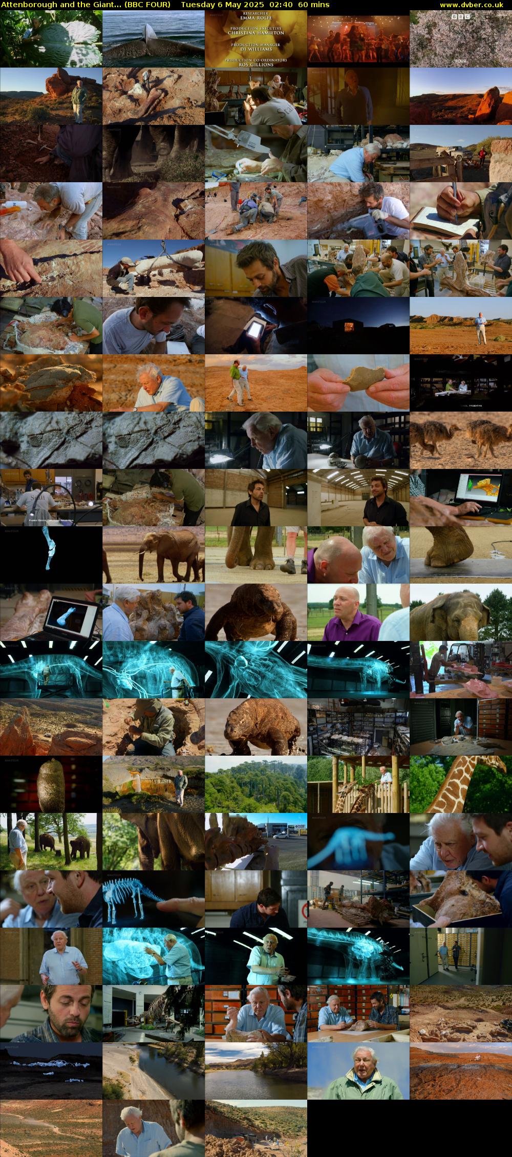 Attenborough and the Giant... (BBC FOUR) Tuesday 6 May 2025 02:40 - 03:40