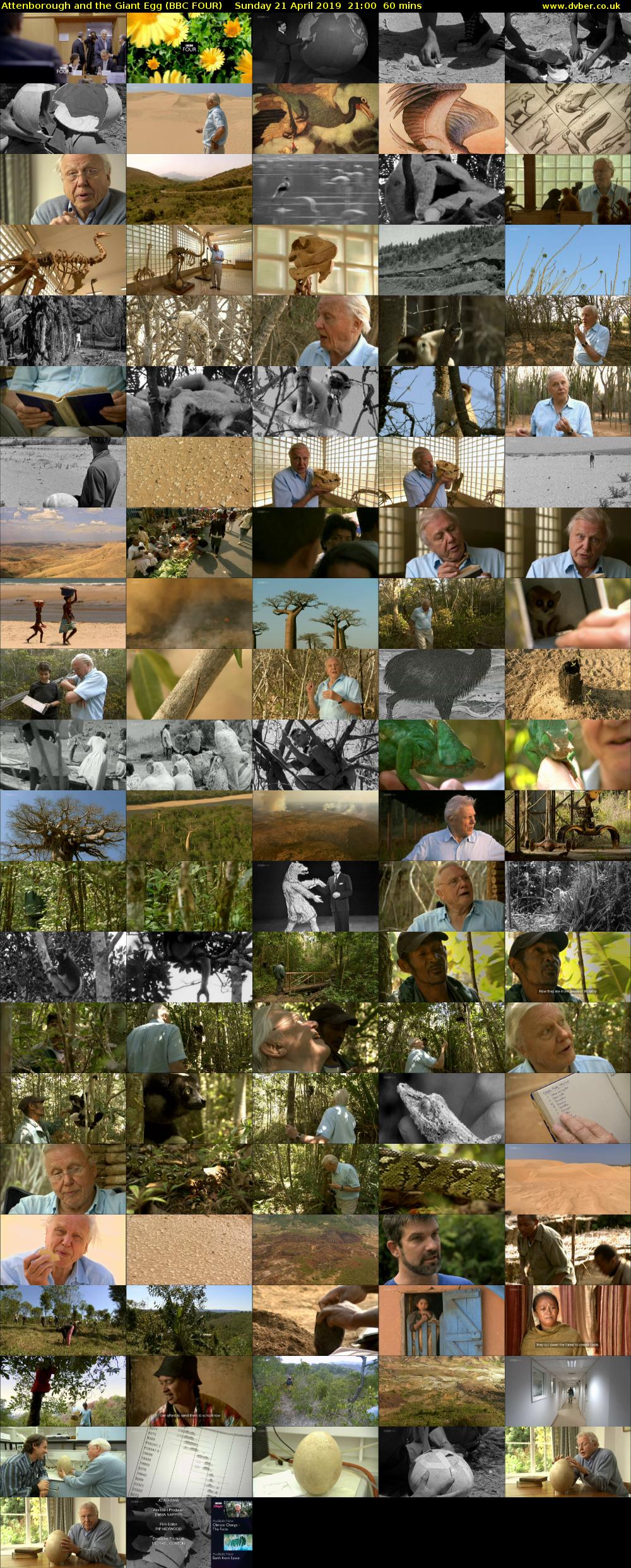 Attenborough and the Giant Egg (BBC FOUR) Sunday 21 April 2019 21:00 - 22:00