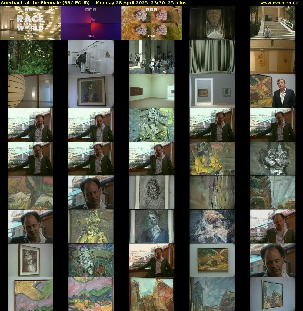 Auerbach at the Biennale (BBC FOUR) Monday 28 April 2025 23:30 - 23:55