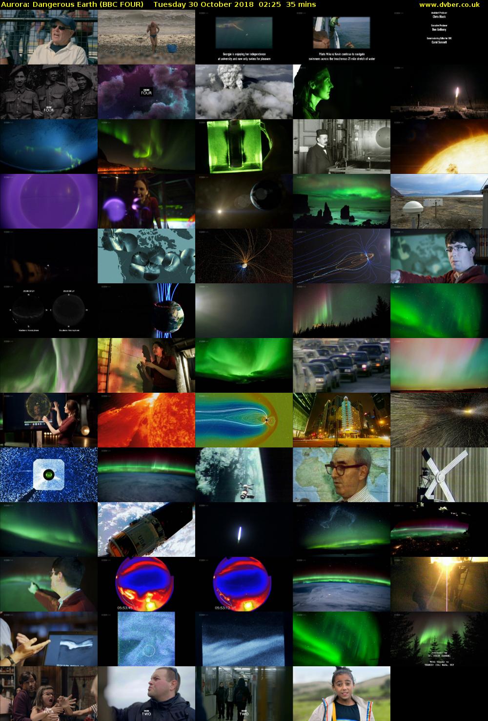 Aurora: Dangerous Earth (BBC FOUR) Tuesday 30 October 2018 02:25 - 03:00