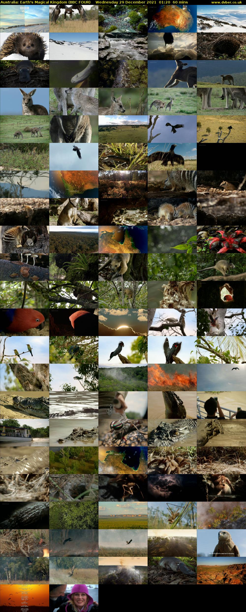 Australia: Earth's Magical Kingdom (BBC FOUR) Wednesday 29 December 2021 01:20 - 02:20