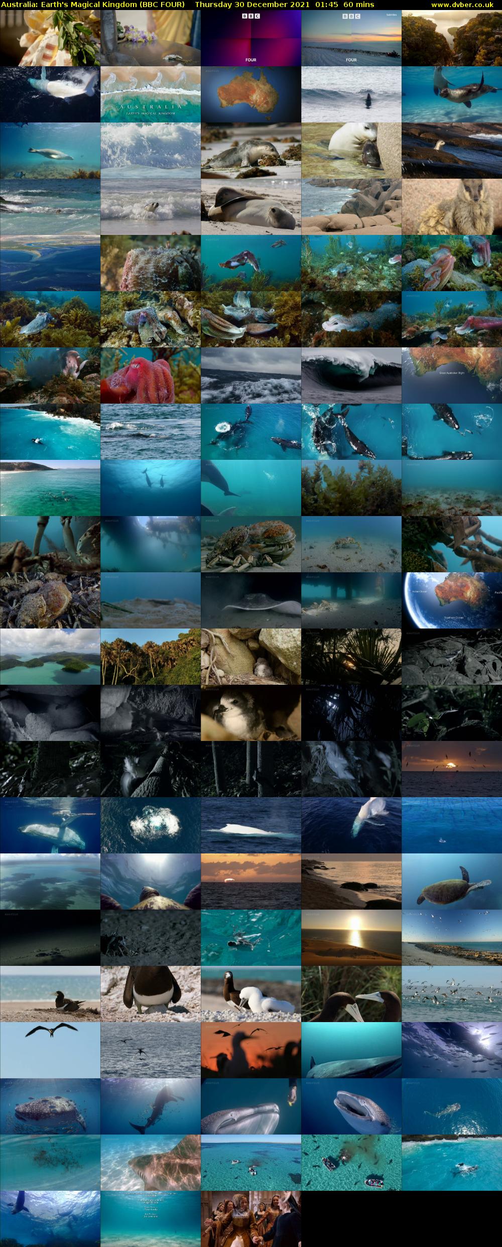 Australia: Earth's Magical Kingdom (BBC FOUR) Thursday 30 December 2021 01:45 - 02:45