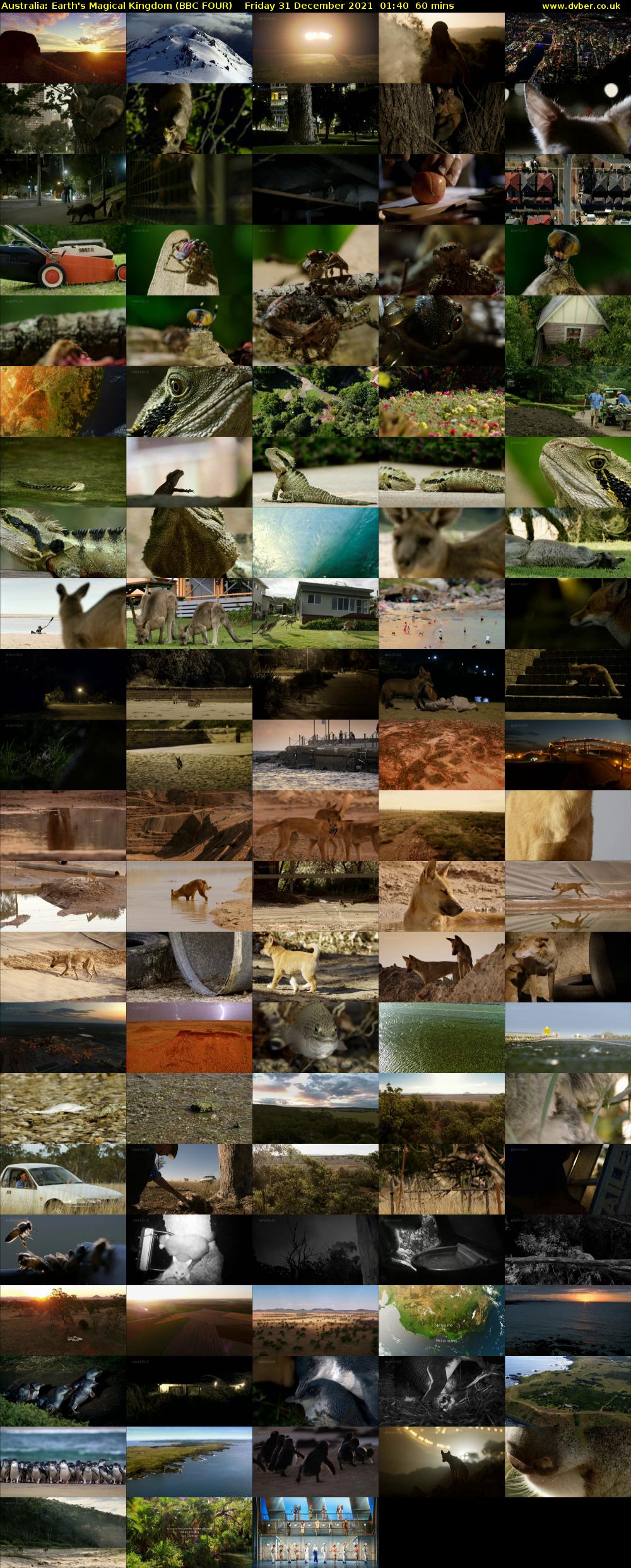 Australia: Earth's Magical Kingdom (BBC FOUR) Friday 31 December 2021 01:40 - 02:40