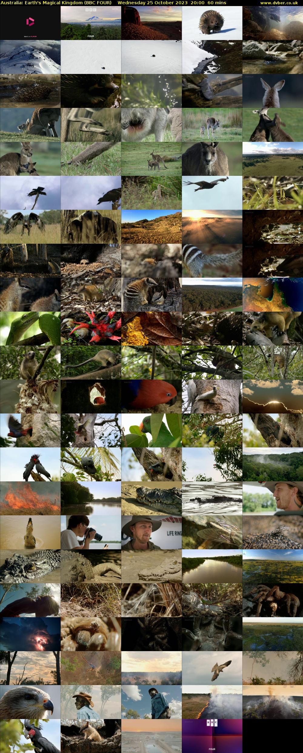 Australia: Earth's Magical Kingdom (BBC FOUR) Wednesday 25 October 2023 20:00 - 21:00