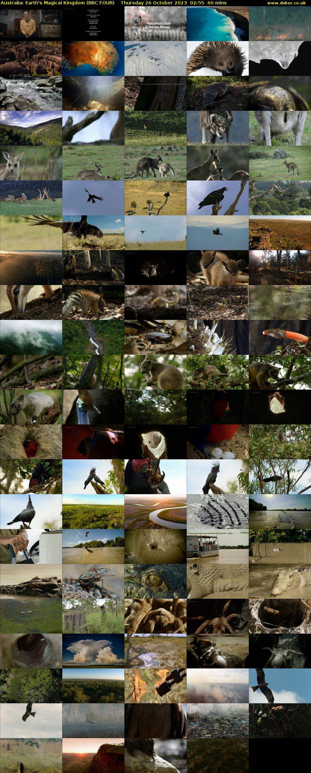 Australia: Earth's Magical Kingdom (BBC FOUR) Thursday 26 October 2023 02:55 - 03:55