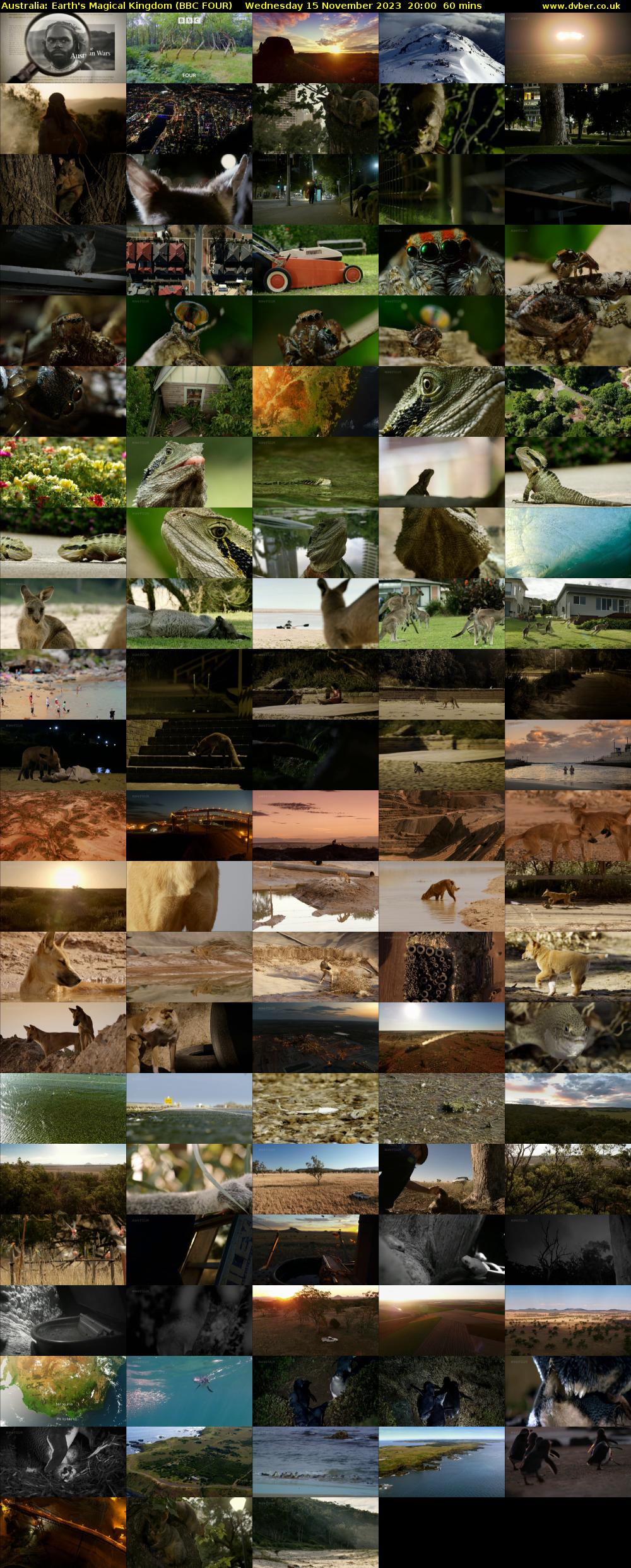 Australia: Earth's Magical Kingdom (BBC FOUR) Wednesday 15 November 2023 20:00 - 21:00