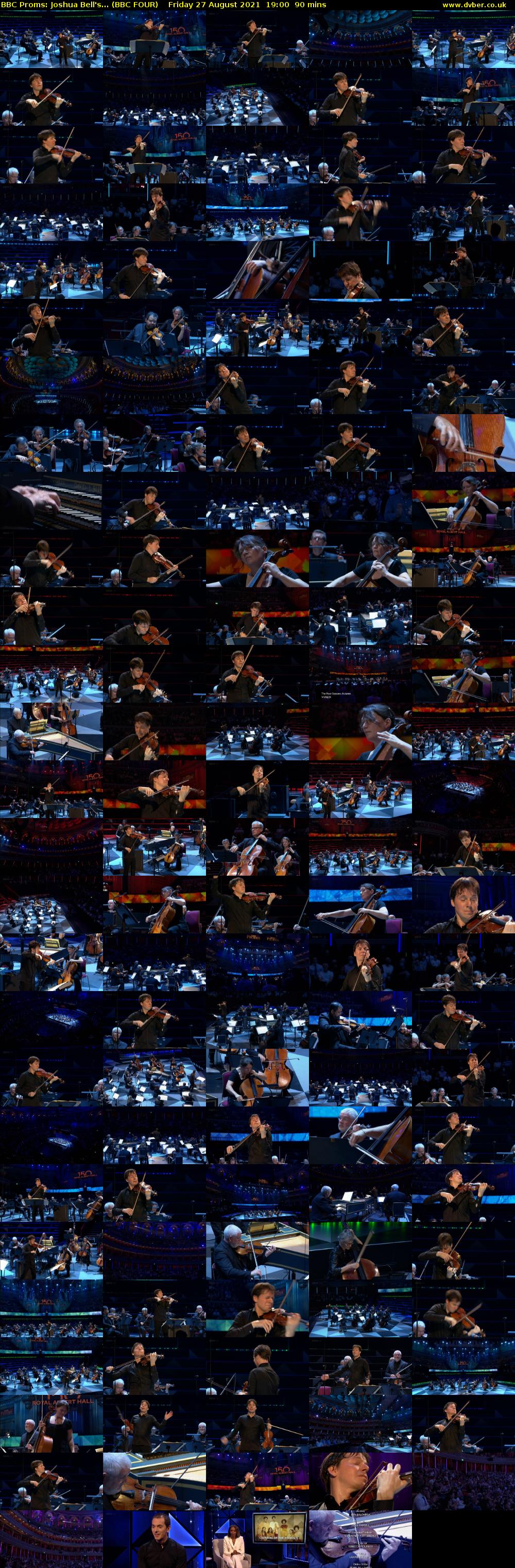 BBC Proms: Joshua Bell's... (BBC FOUR) Friday 27 August 2021 19:00 - 20:30
