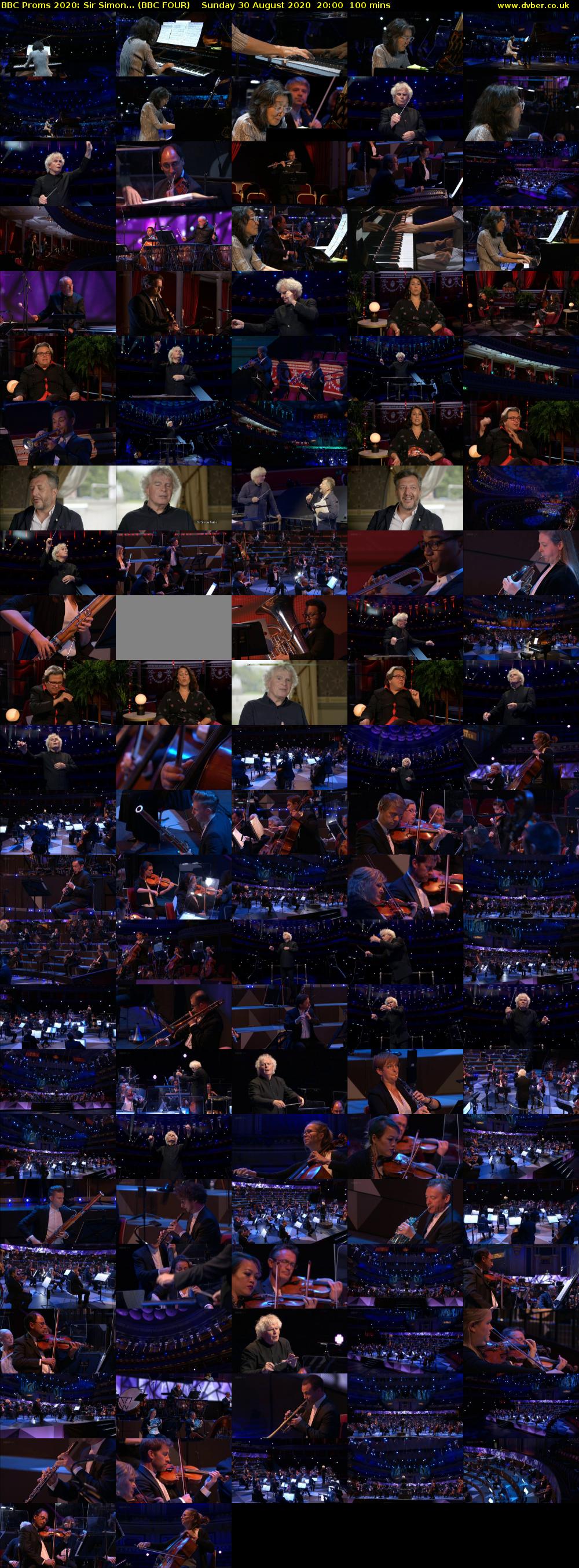 BBC Proms 2020: Sir Simon... (BBC FOUR) Sunday 30 August 2020 20:00 - 21:40