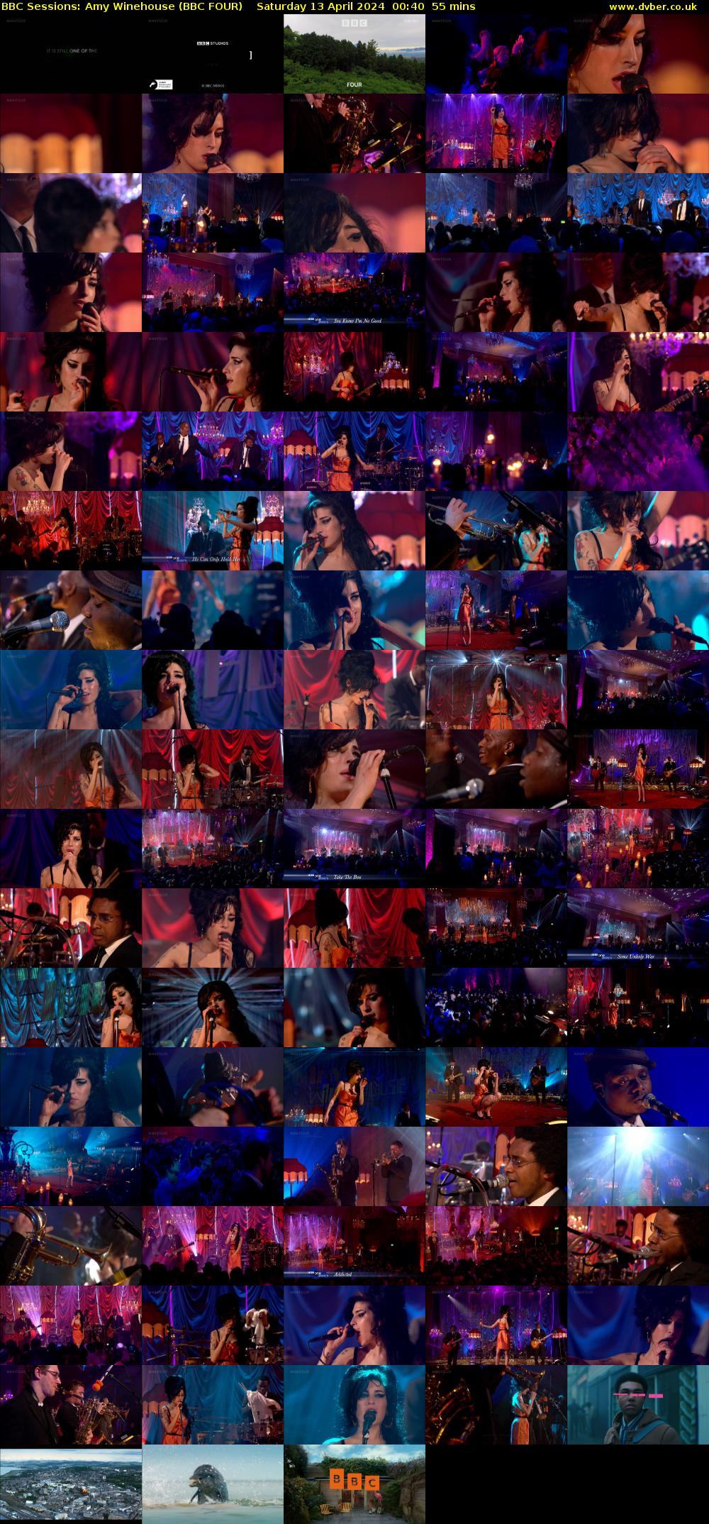 BBC Sessions: Amy Winehouse (BBC FOUR) Saturday 13 April 2024 00:40 - 01:35