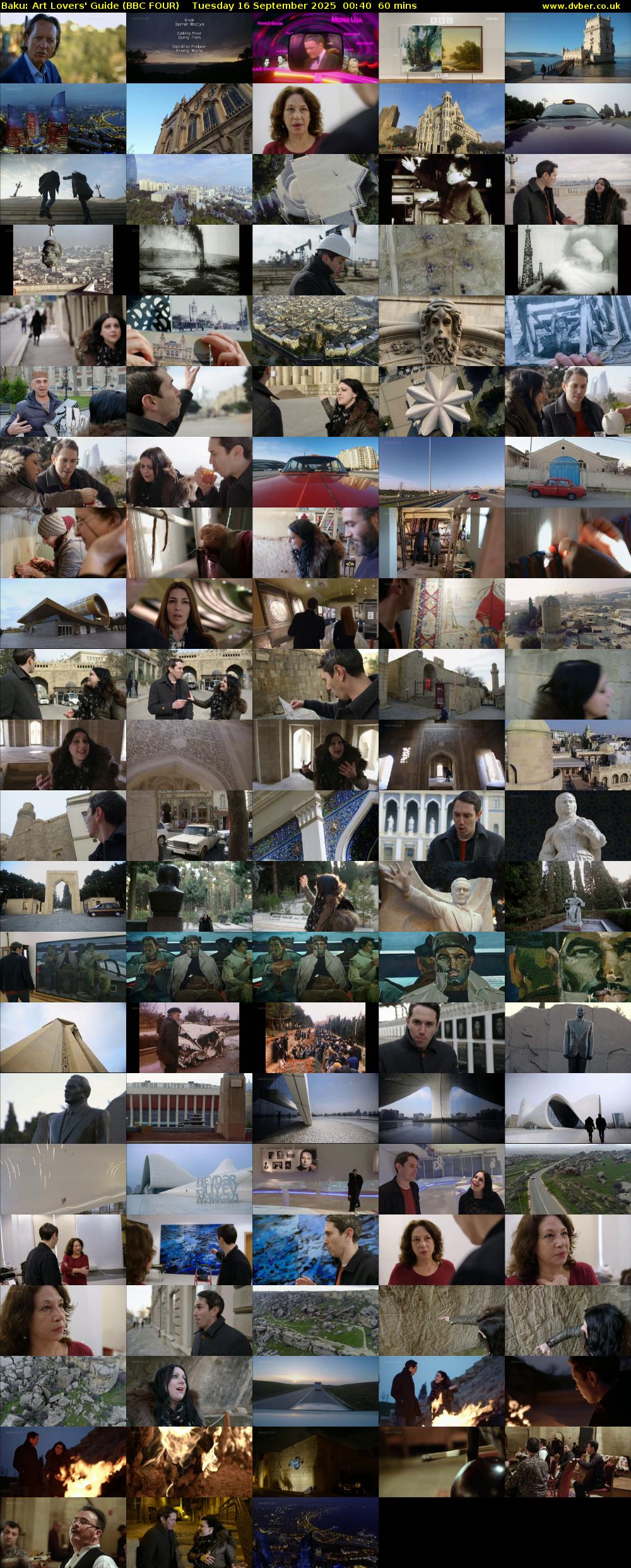 Baku: Art Lovers' Guide (BBC FOUR) Tuesday 16 September 2025 00:40 - 01:40