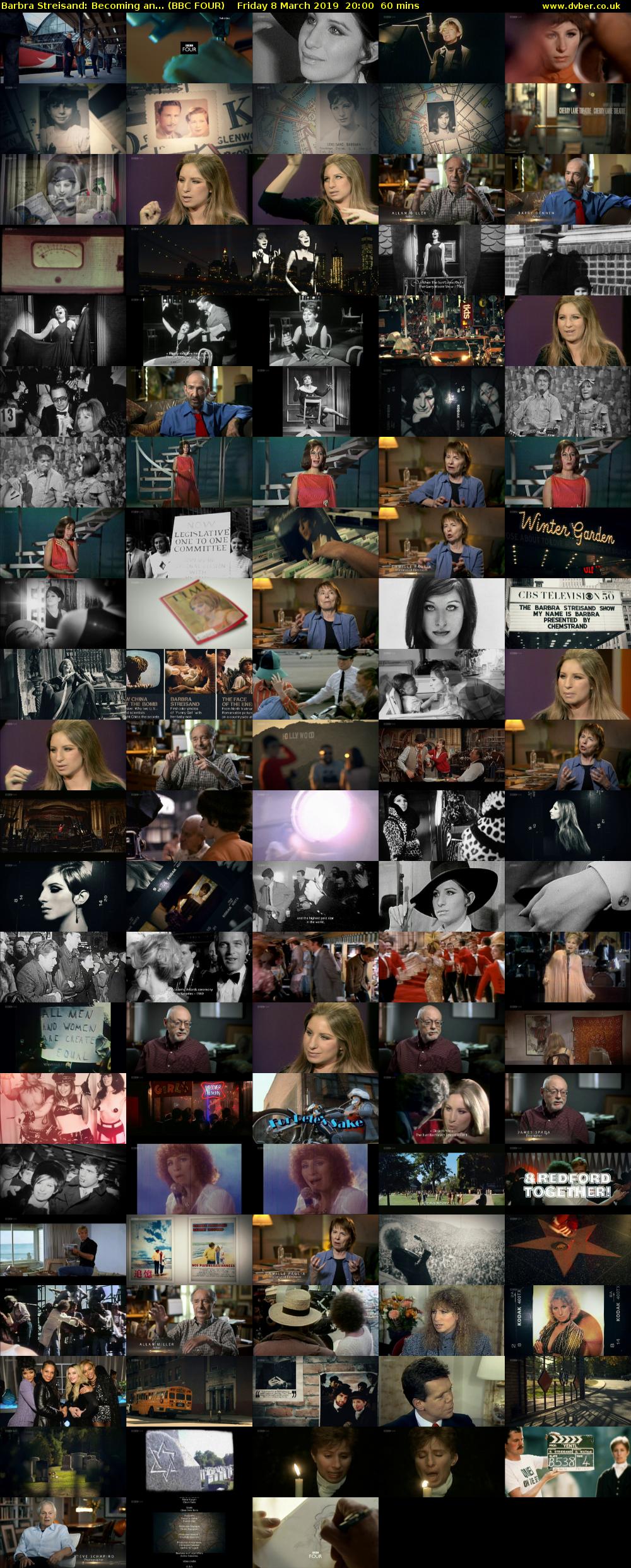 Barbra Streisand: Becoming an... (BBC FOUR) Friday 8 March 2019 20:00 - 21:00