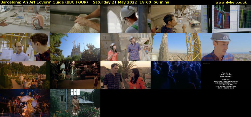 Barcelona: An Art Lovers' Guide (BBC FOUR) Saturday 21 May 2022 19:00 - 20:00