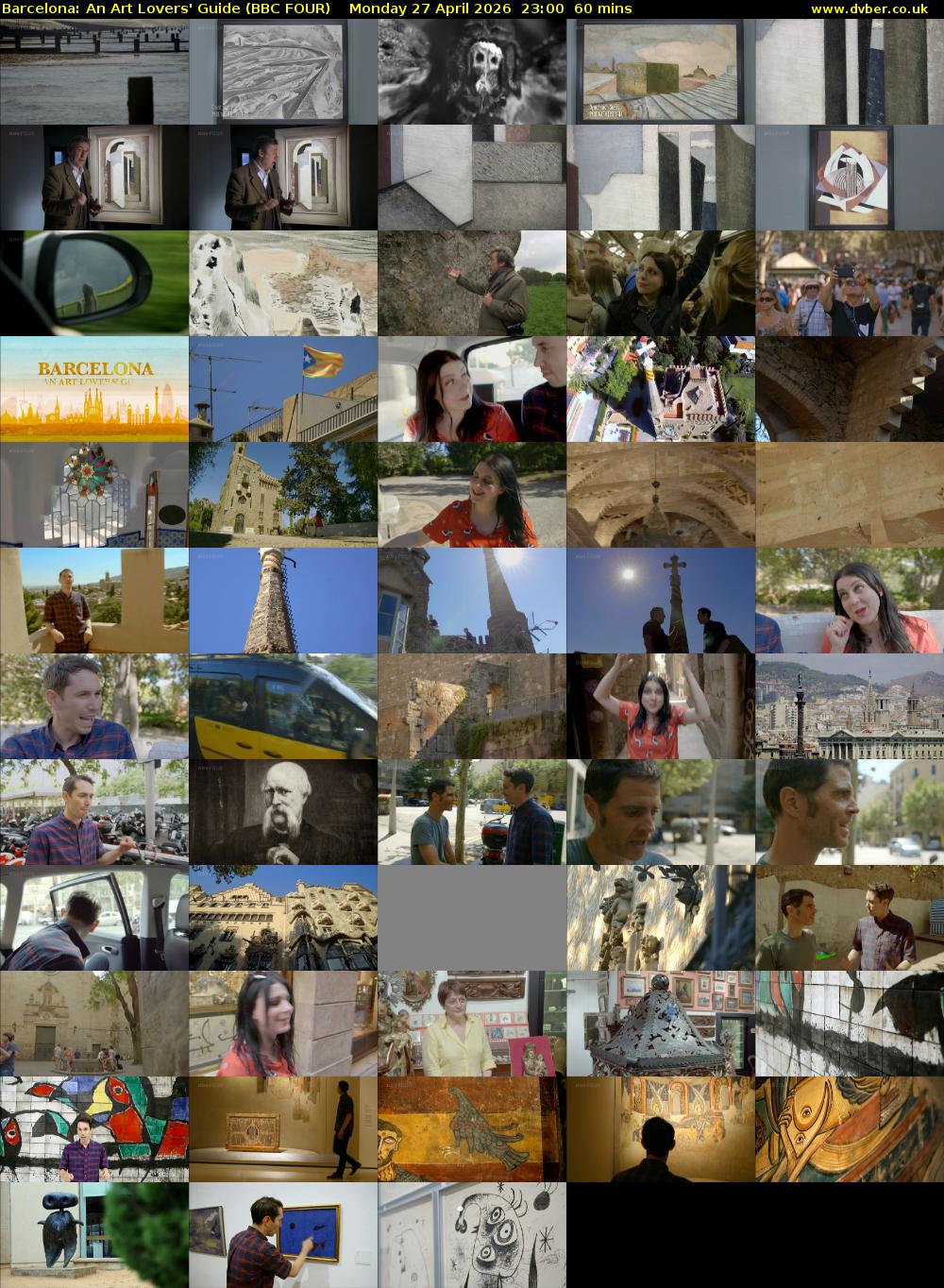 Barcelona: An Art Lovers' Guide (BBC FOUR) Monday 27 April 2026 23:00 - 00:00