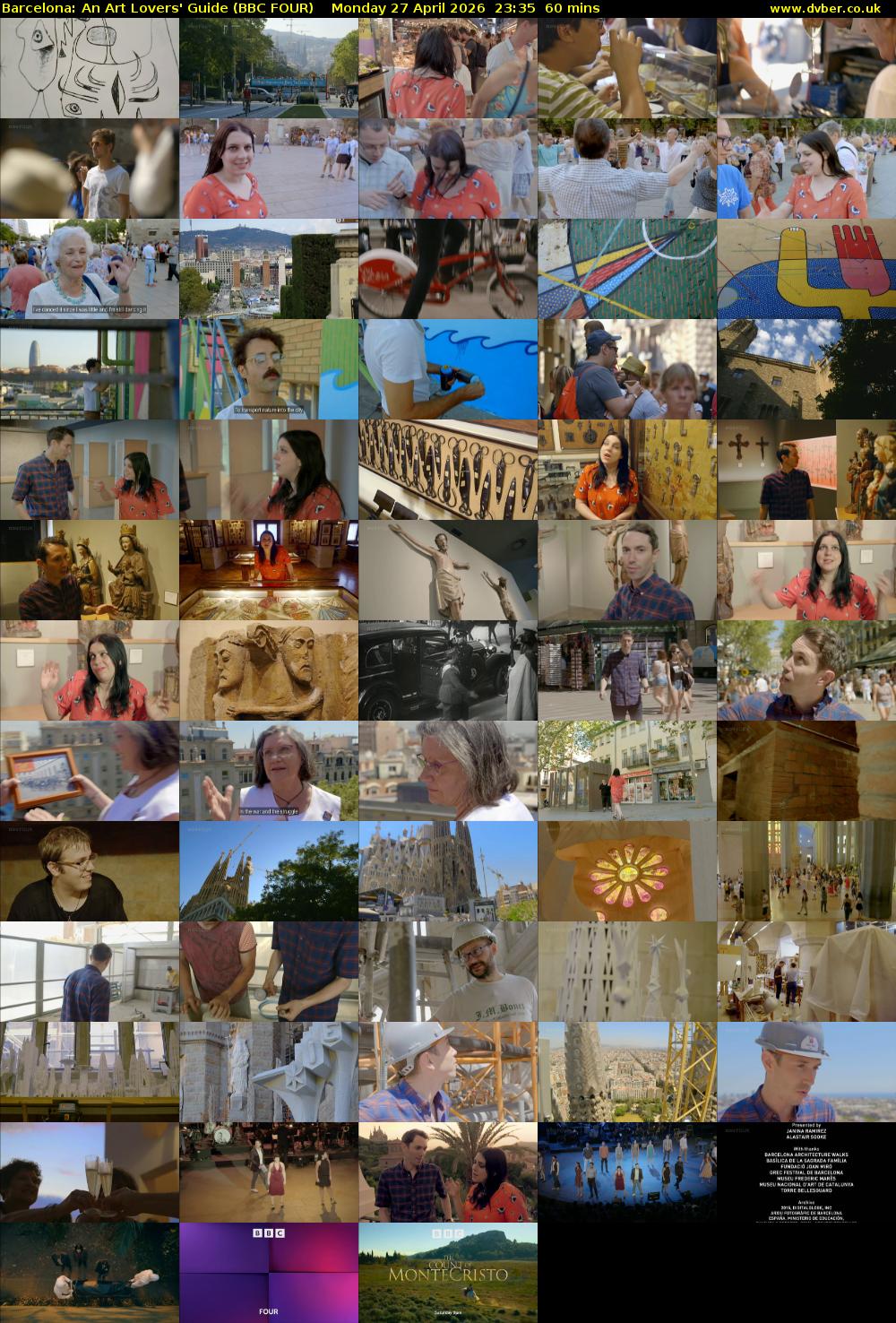 Barcelona: An Art Lovers' Guide (BBC FOUR) Monday 27 April 2026 23:35 - 00:35