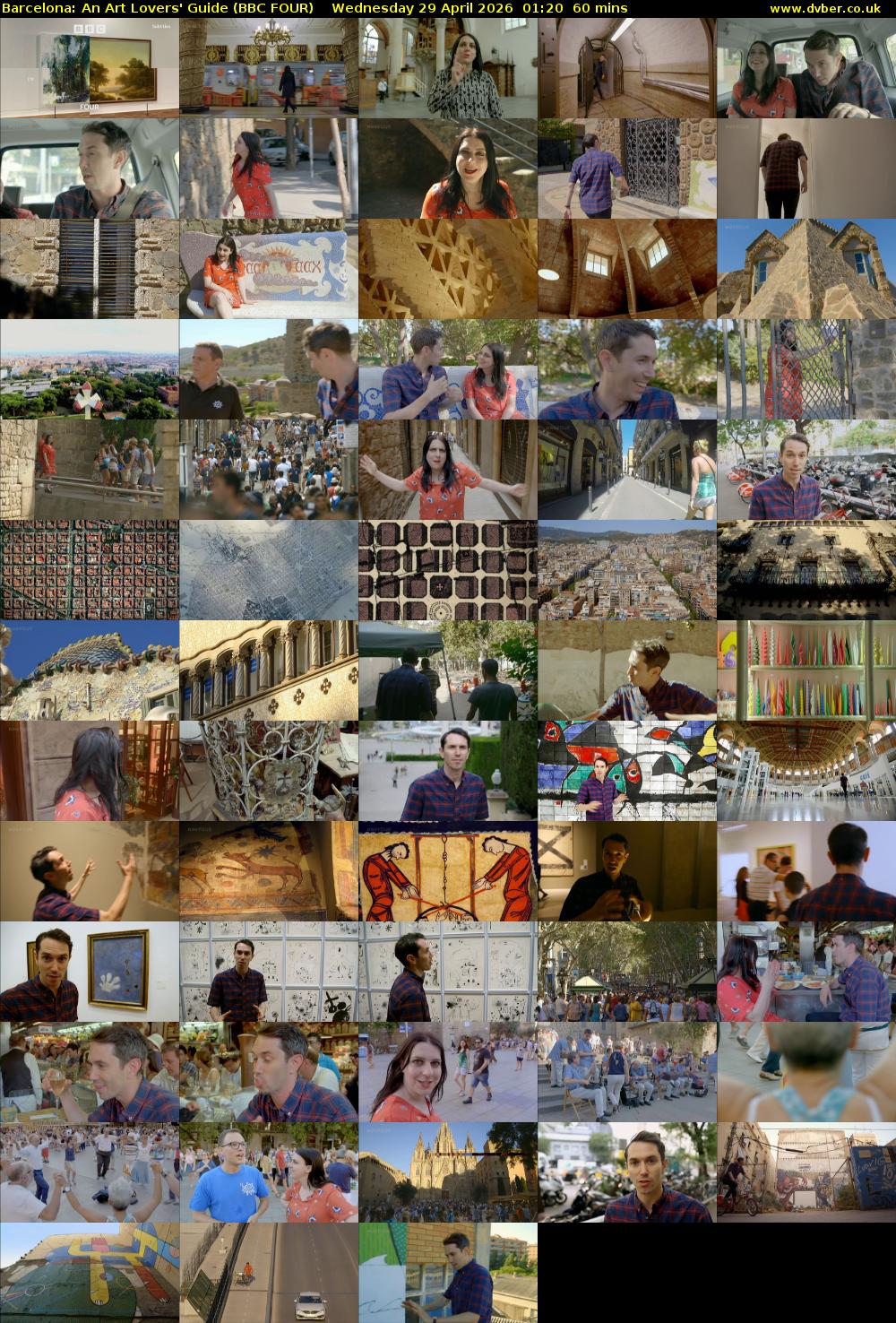 Barcelona: An Art Lovers' Guide (BBC FOUR) Wednesday 29 April 2026 01:20 - 02:20